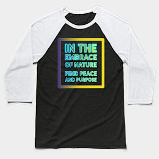 Earth's Voice: Spreading Awareness through Typography for Environmental Causes" Baseball T-Shirt